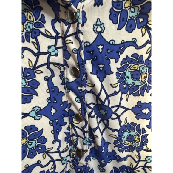 Weekends By Chicos Womens Button-Front Floral Shirt Size XL Multicolor‎ - Picture 3 of 4